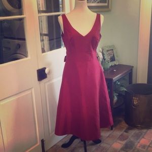 Silk Red Ann Taylor Dress